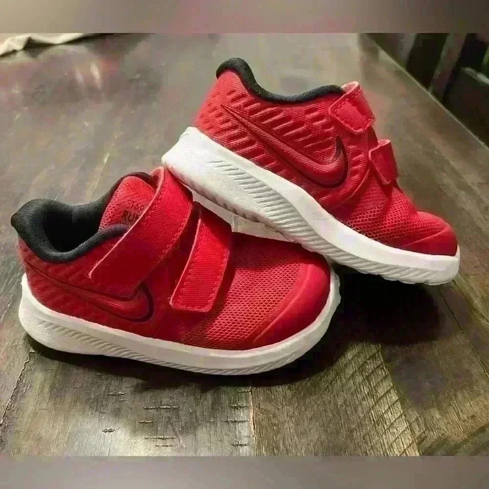 Kids Red Nike Runner Shoes